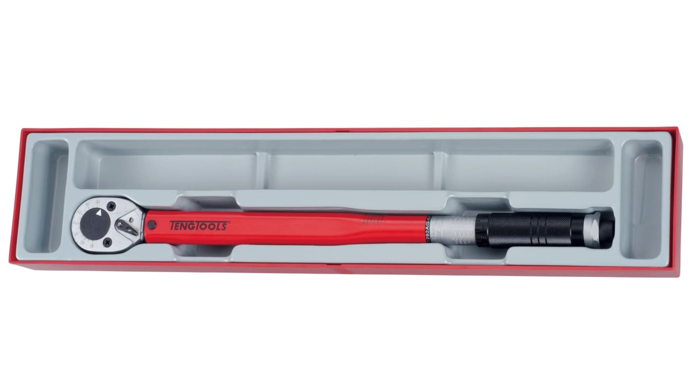 Teng Tools Click Torque Wrench, 40 → 210Nm, 1/2 in Drive, Square Drive