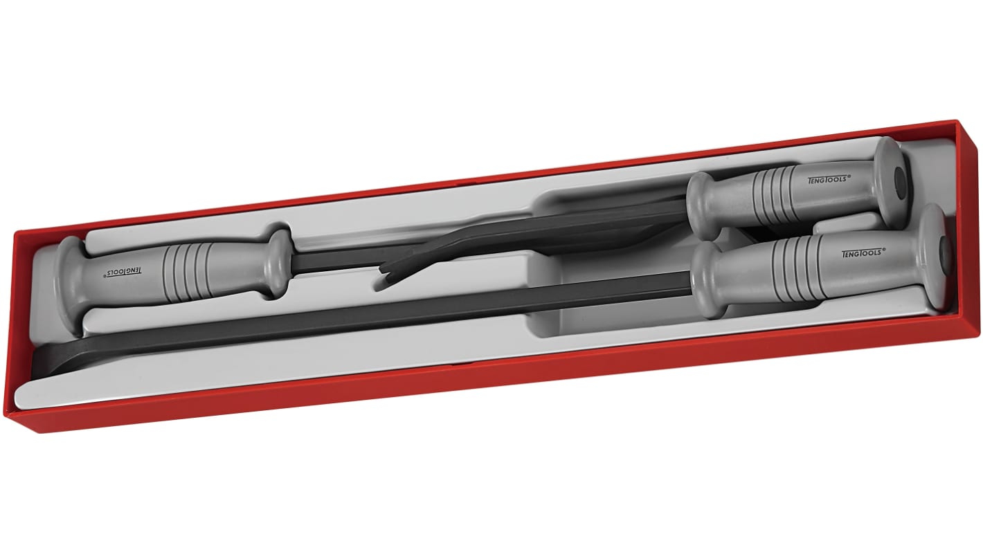 Teng Tools 钢橇棍, 300 mm ， 460 mm ， 560 mm总长, 带起钉器