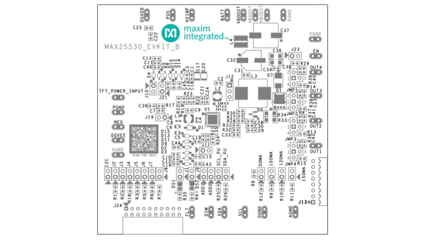 ADC Maxim Integrated MAX25530EVKIT# Evaluation kit - MAX25530EVKIT#