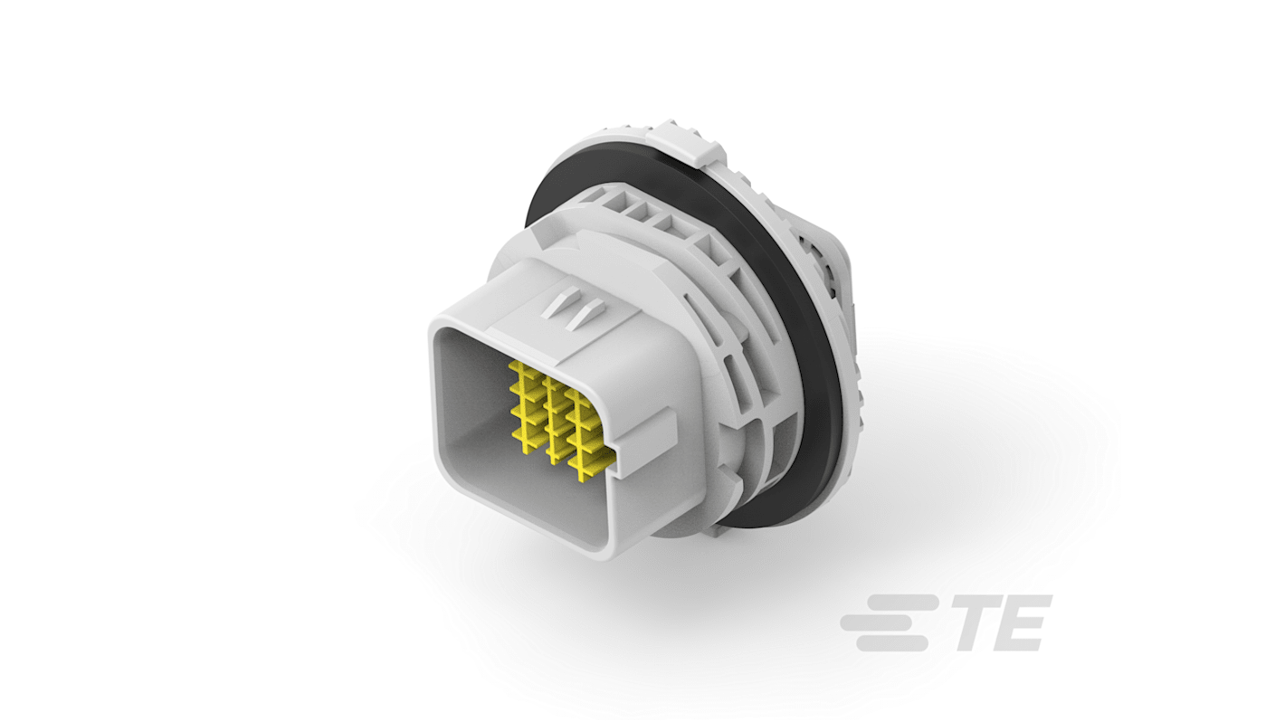 Connettore automotive TE Connectivity, Femmina, 13A, 20 vie, 4 file, Montaggio a pannello