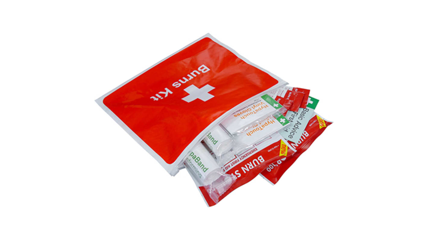 RS PRO Burns Kit for 25 → 100 Person/People, Vinyl Wallet