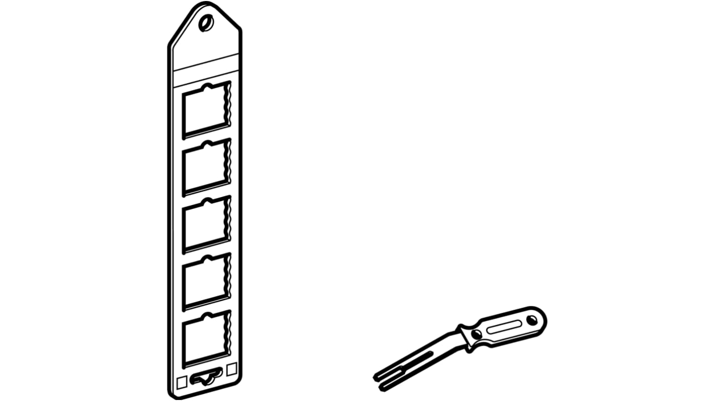 Schneider Electric, AT1 Marker Holder for use with  for use with Terminal Blocks