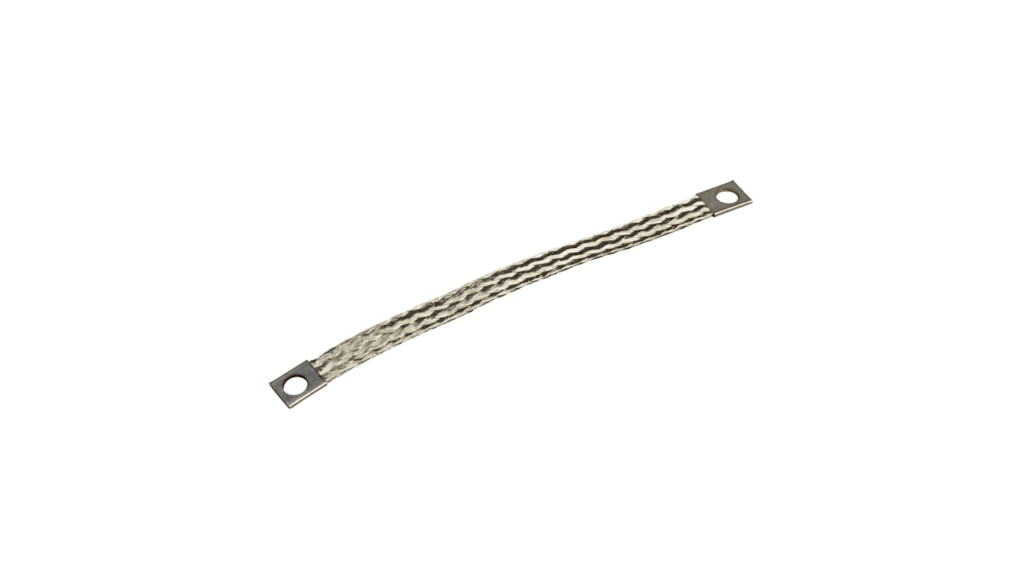 Tresse métallique de mise à la terre Schneider Electric en Cuivre étamé, diamètre de 155 x 17mm