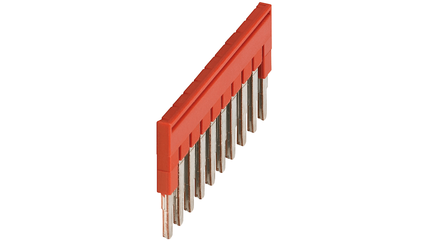 Schneider Electric TRA Series Plug-in Bridge for Use with TRR Spring Terminal, TRV Screw Terminal