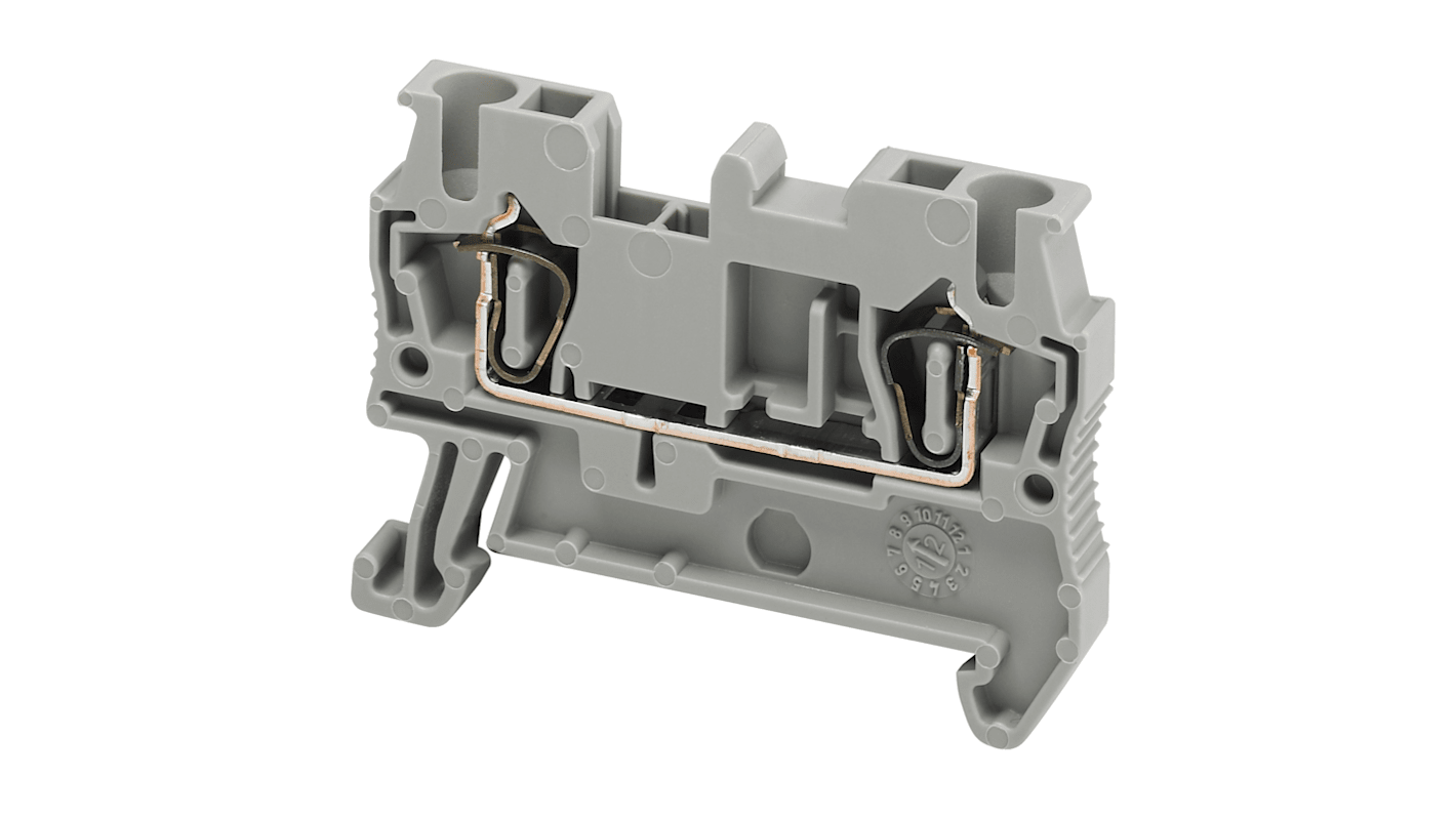 Schneider Electric TRR Series Grey Feed Through Terminal Block, 2.5mm², Spring Termination, ATEX