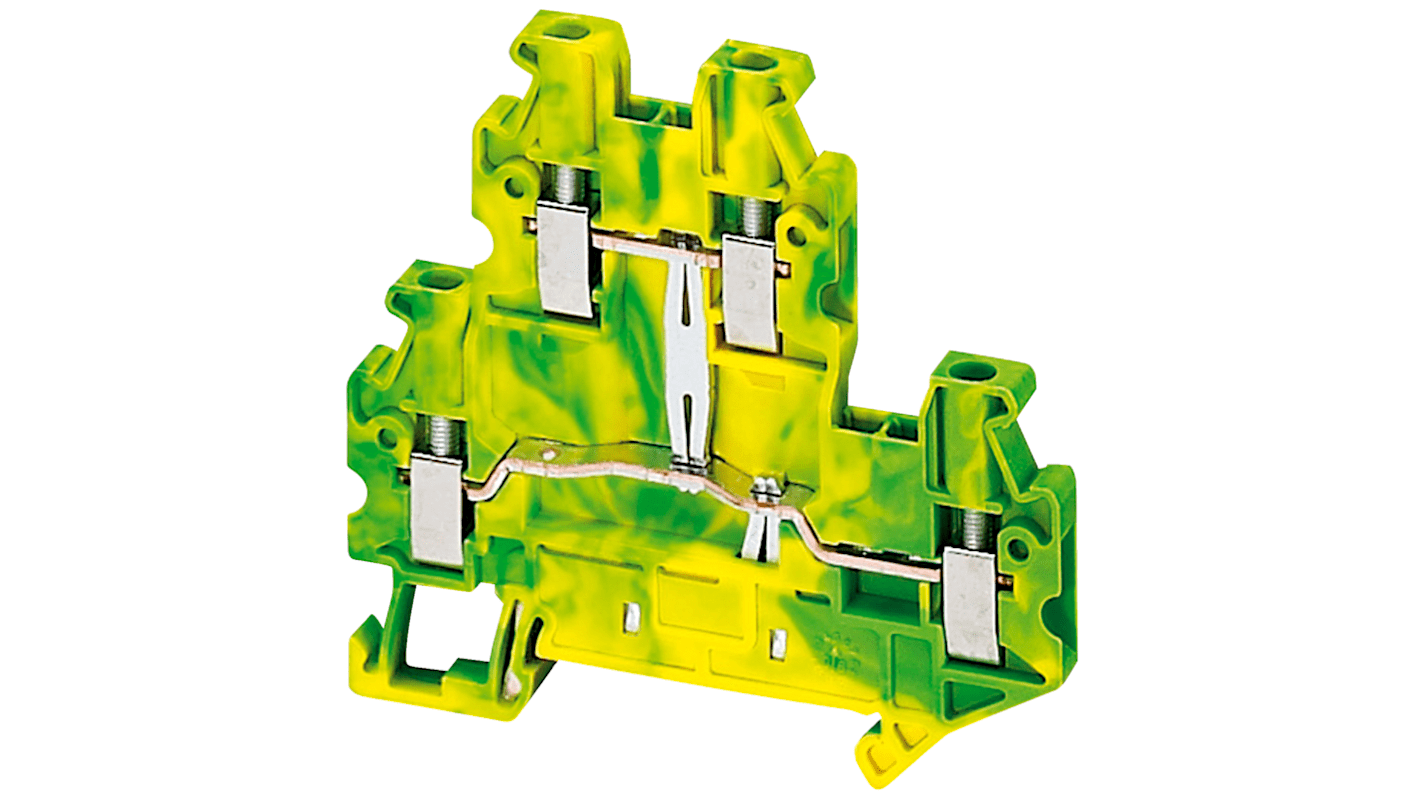 Schneider Electric 2-Way Earth Terminal Block, 2.5mm², Screw, ATEX