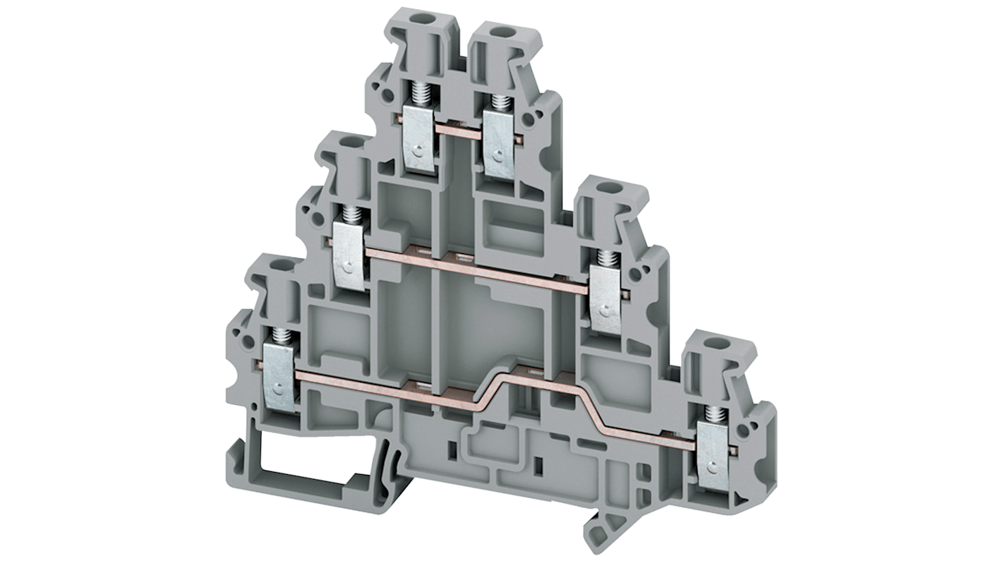 Schneider Electric NSYTRV26T TRV Series Grey, 2.5mm², Screw Termination
