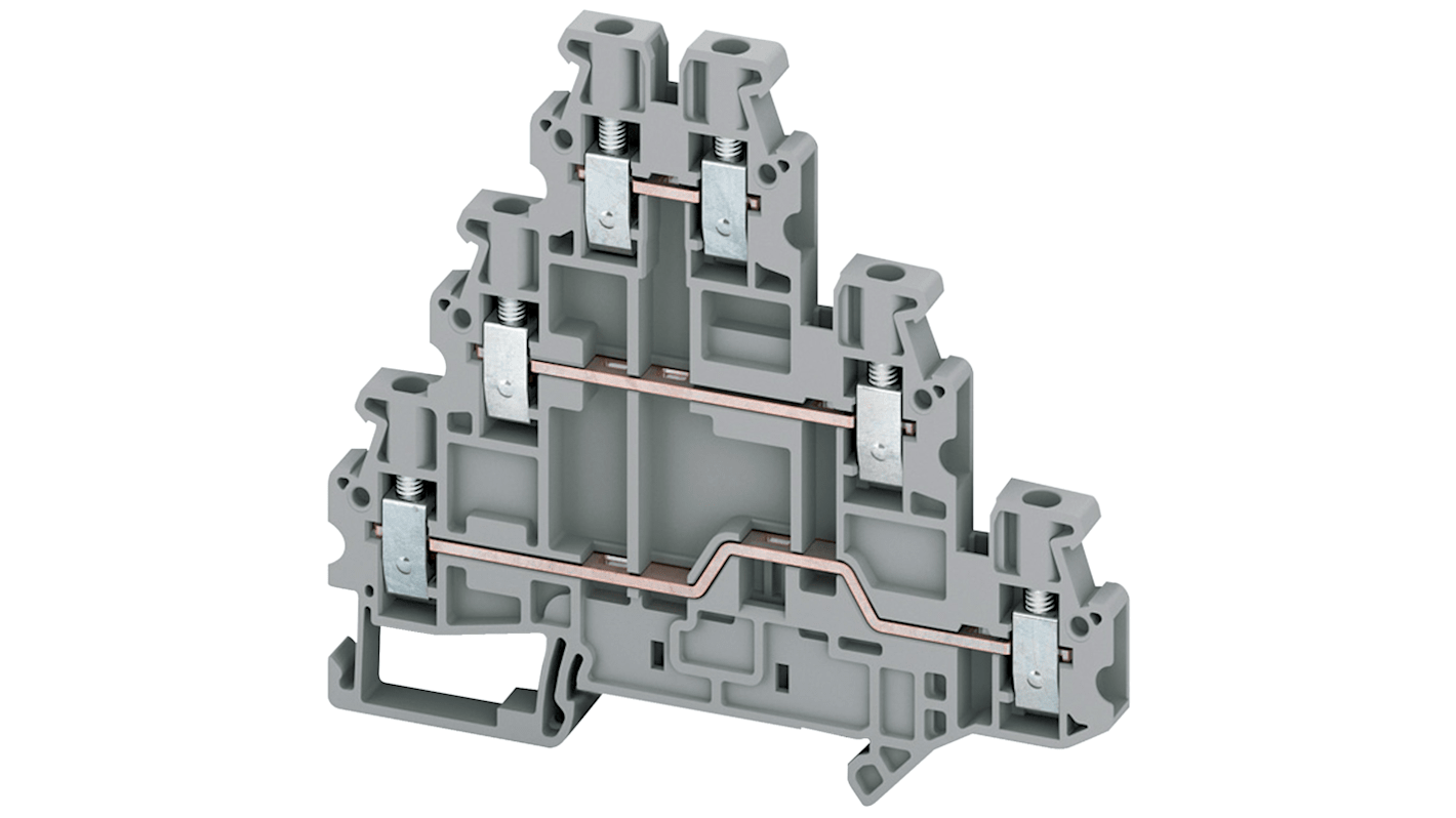 Morsettiera per guida DIN Schneider Electric, Grigio, , 20A