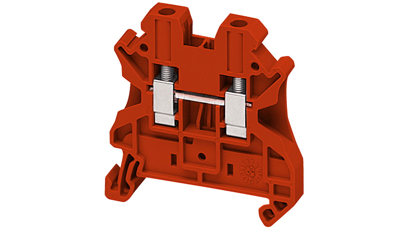 Schneider Electric NSYTRV42RD TRV Series Red, 4mm², Screw Termination, ATEX