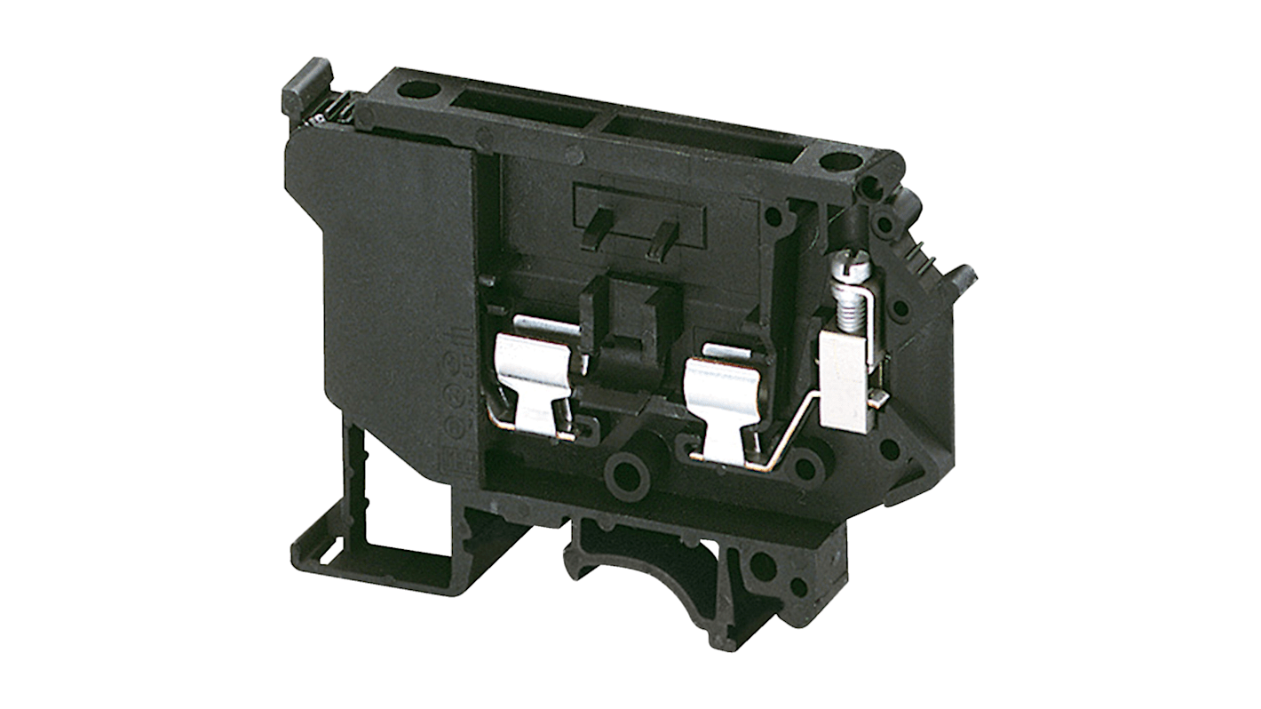 Schneider Electric NSYTRV42SF5LD TRV Series Black, 4mm², Screw Termination, Fused
