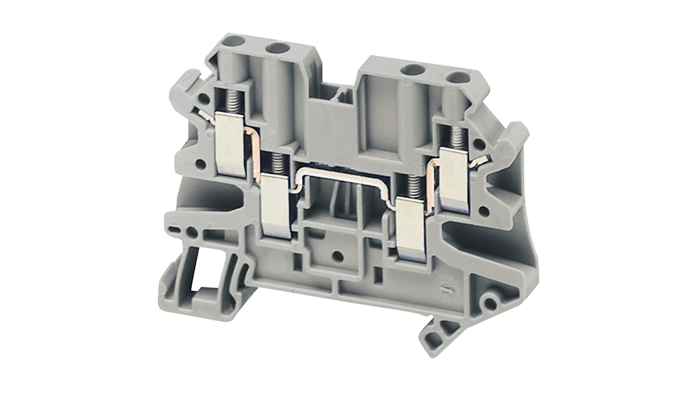 Schneider Electric NSYTRV44 TRV Series Grey, 4mm², Screw Termination, ATEX