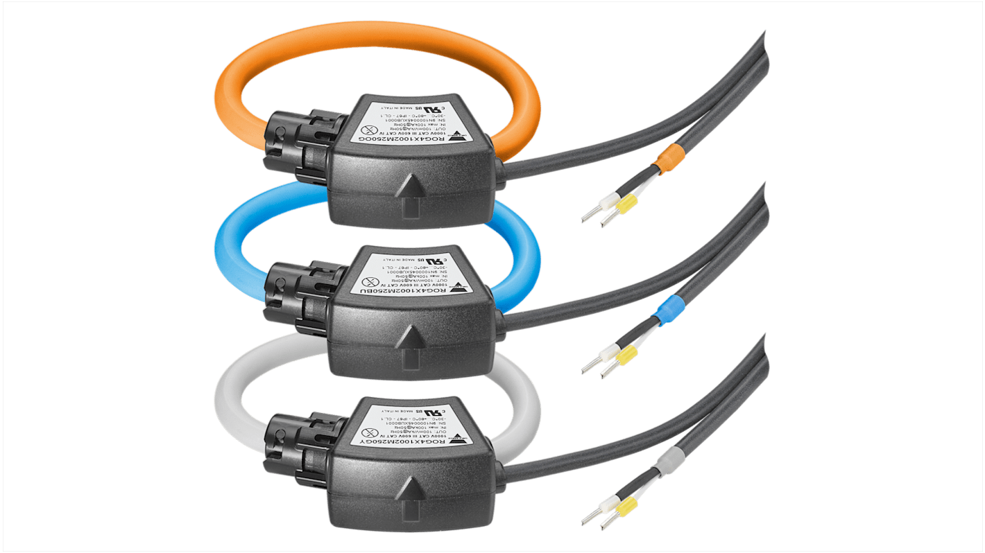 Carlo Gavazzi ROG4X Series Rogowski Coil Current Transformer, 4kA Input, 200mm Bore