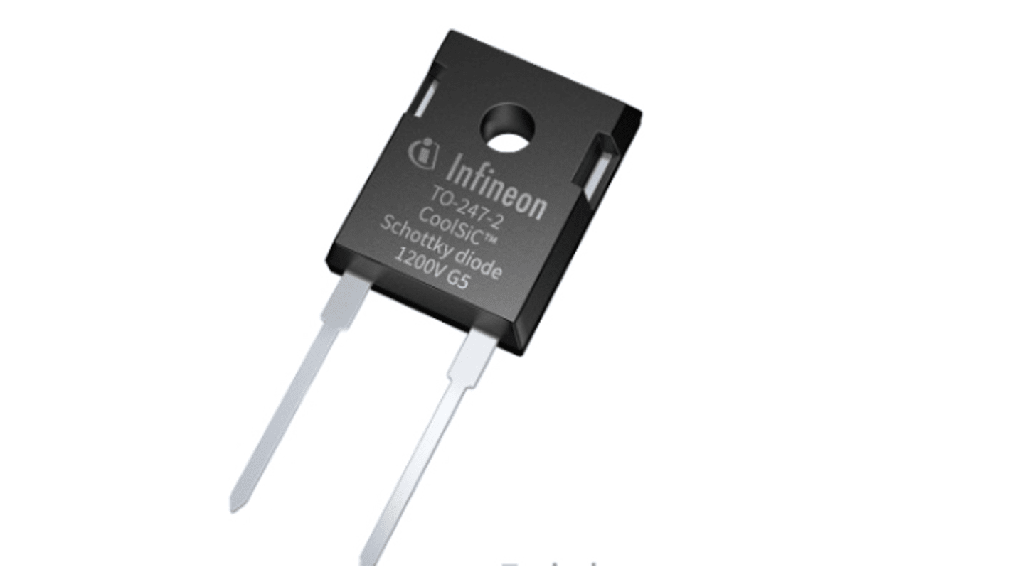 Infineon 1200V 20A, SiC Schottky Diode, 2-Pin TO-247 IDWD20G120C5XKSA1