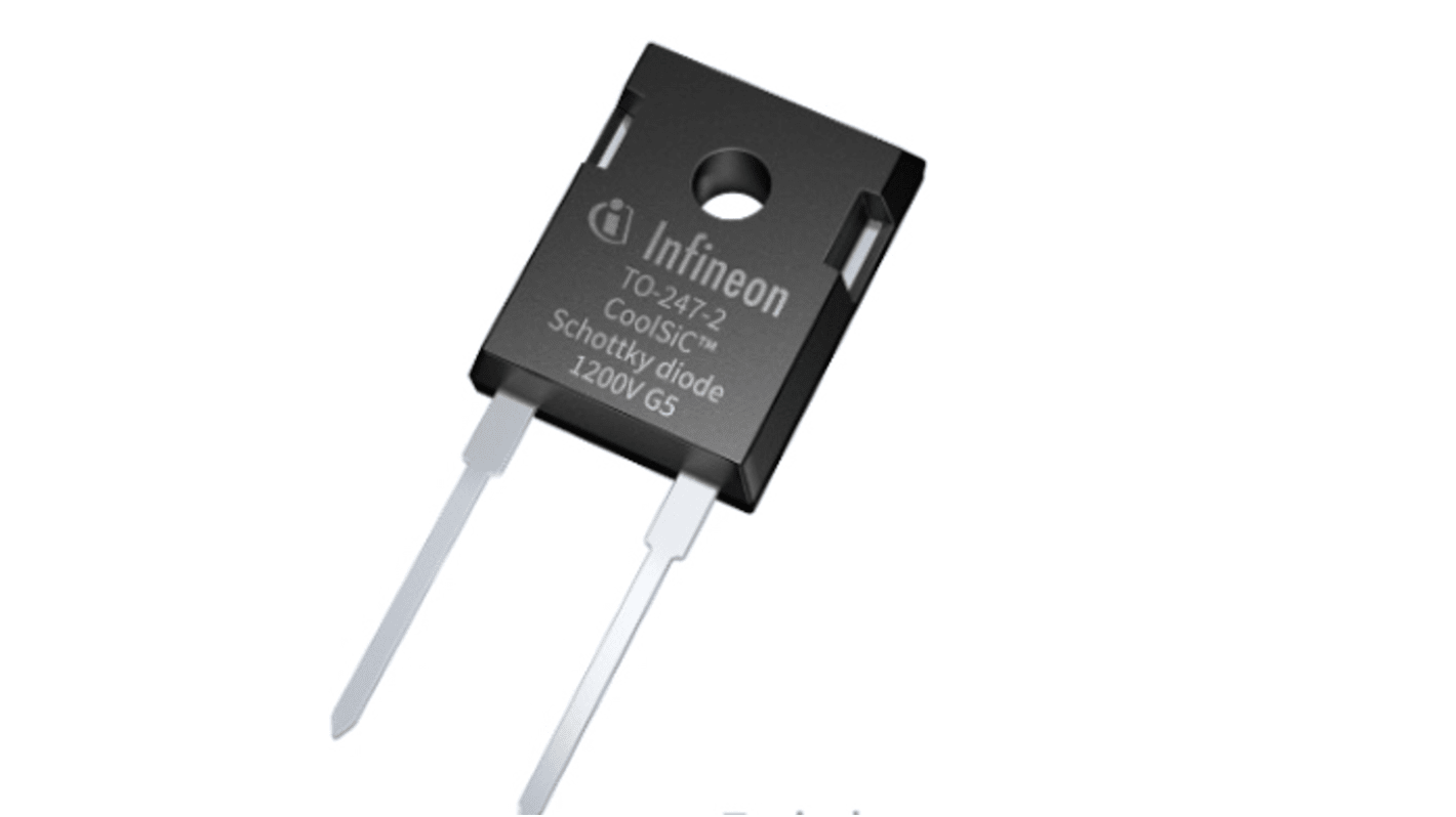Infineon 整流ダイオード, 30A, 1200V SMD, 2-Pin TO-247 SiCショットキー