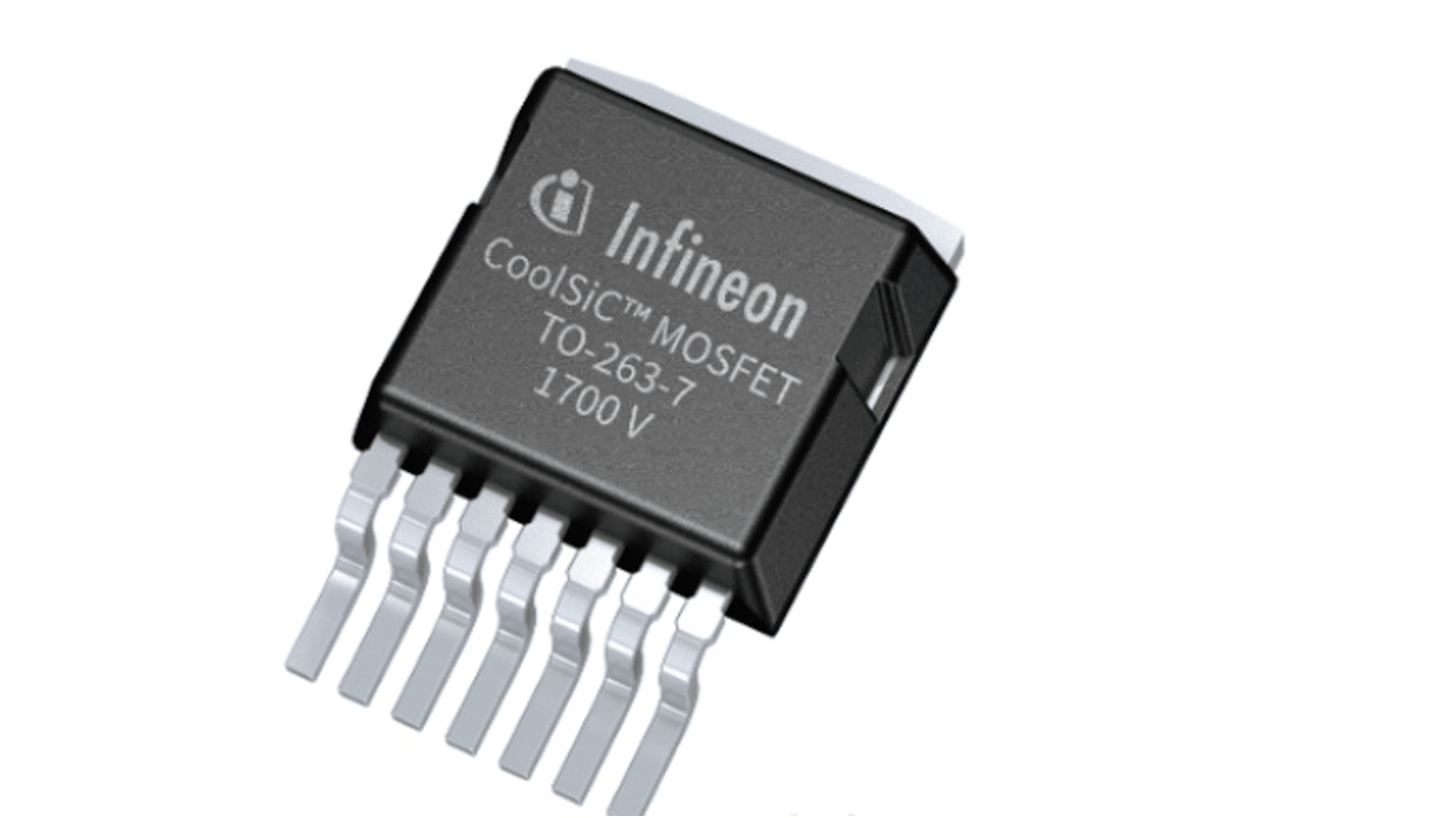 Infineon IMBF1 IMBF170R1K0M1XTMA1 N-Kanal, SMD MOSFET 1700 V / 5,2 A, 7-Pin TO-263-7