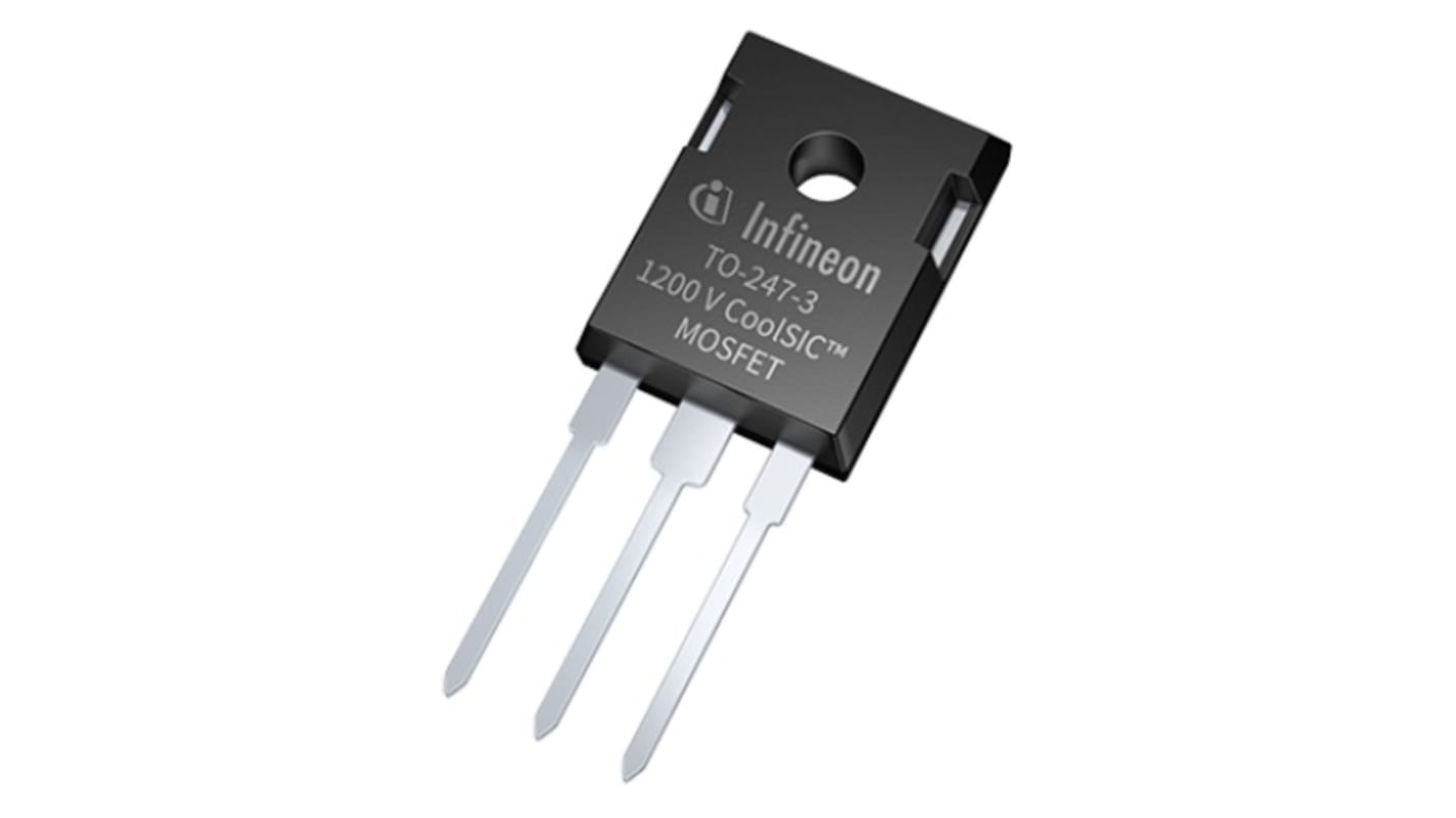 MOSFET Infineon, canale N, 60 m.Ω, 36 A, TO-247, Su foro