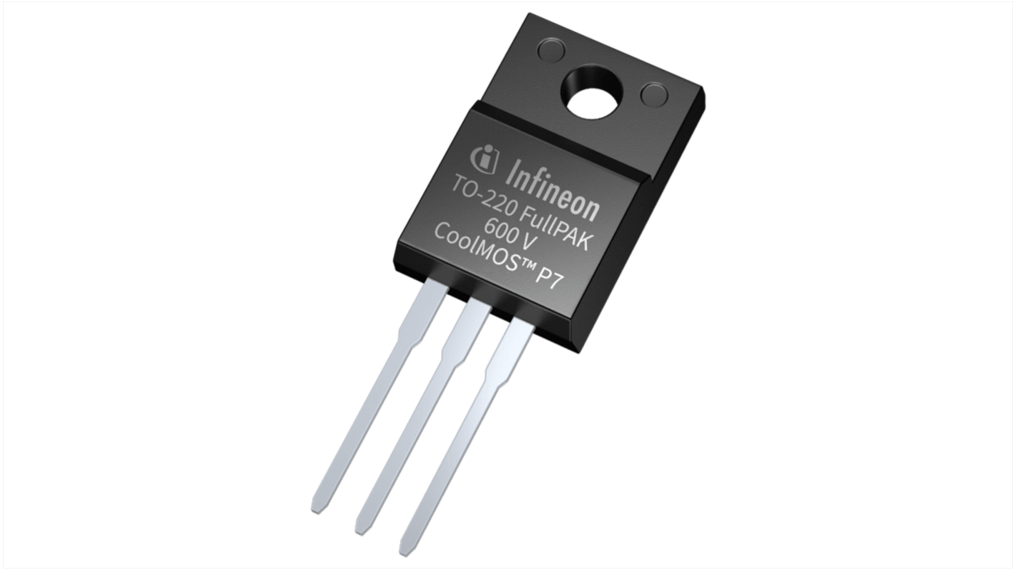 Infineon CoolMOS™ P7 N-Channel MOSFET, 6 A, 600 V, 3-Pin TO-220 FP IPA60R600P7SXKSA1