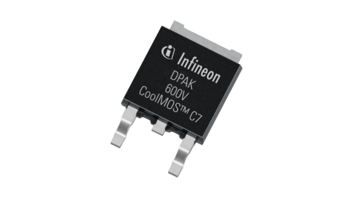 Infineon CoolMOS™ C7 IPD60R180C7ATMA1 N-Kanal, SMD MOSFET 600 V / 13 A, 3-Pin DPAK (TO-252)