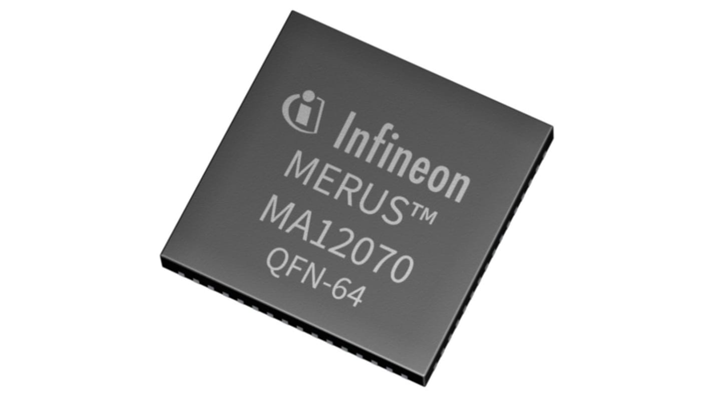 Infineon,160W, 64-Pin QFN 64 pins MA12070XUMA1