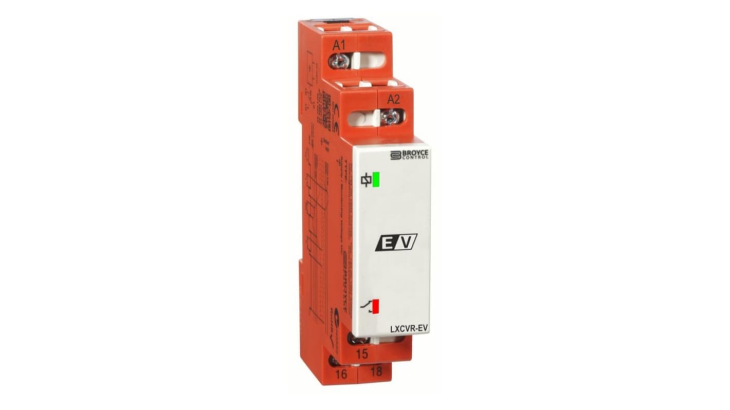 Broyce Control Phase, Voltage Monitoring Relay, 1 Phase, SPDT, DIN Rail