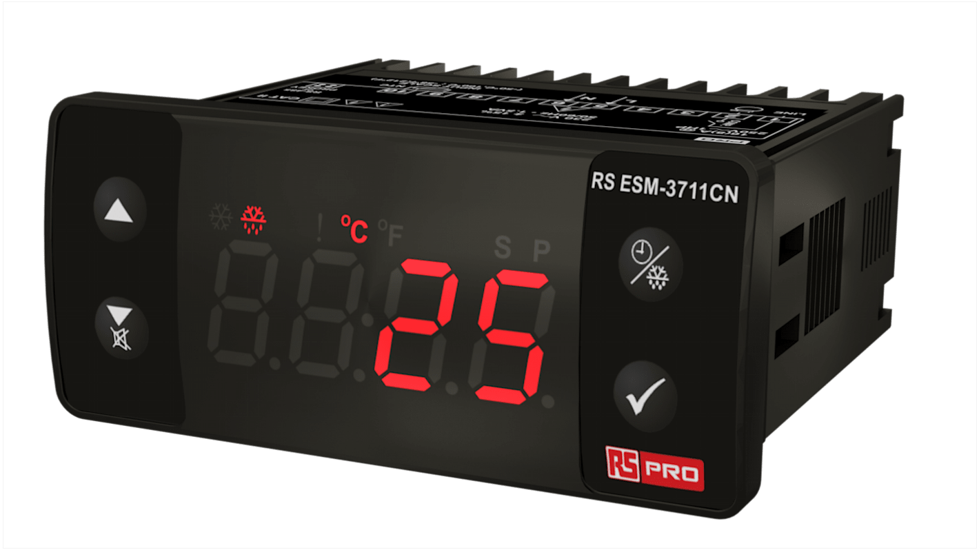 Rs-Online Regolatore di temperatura On/Off RS PRO 230 V 77 x 35mm 1 uscita Relè
