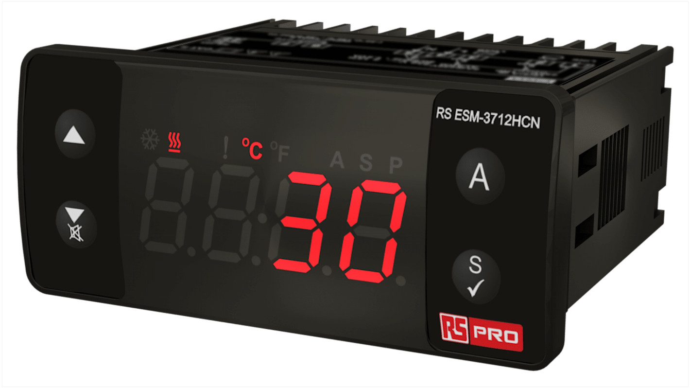 Rs-Online Regolatore di temperatura On/Off RS PRO 230 V 77 x 35mm 1 uscita Relè