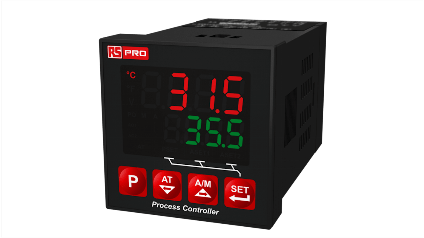Rs-Online Termoregolatori PID RS PRO 24 V 48 x 48mm 3 uscite Relè SSR