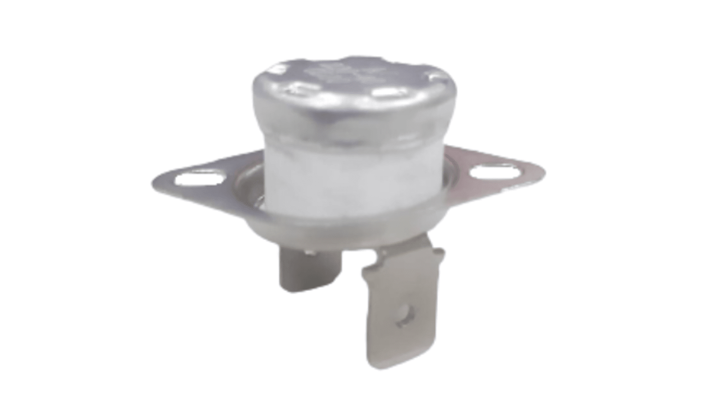 RS PRO Bi-Metallic Thermostat, Opens at 160°C, Closes at 130°C, +250°C Max, NC, Automatic Reset