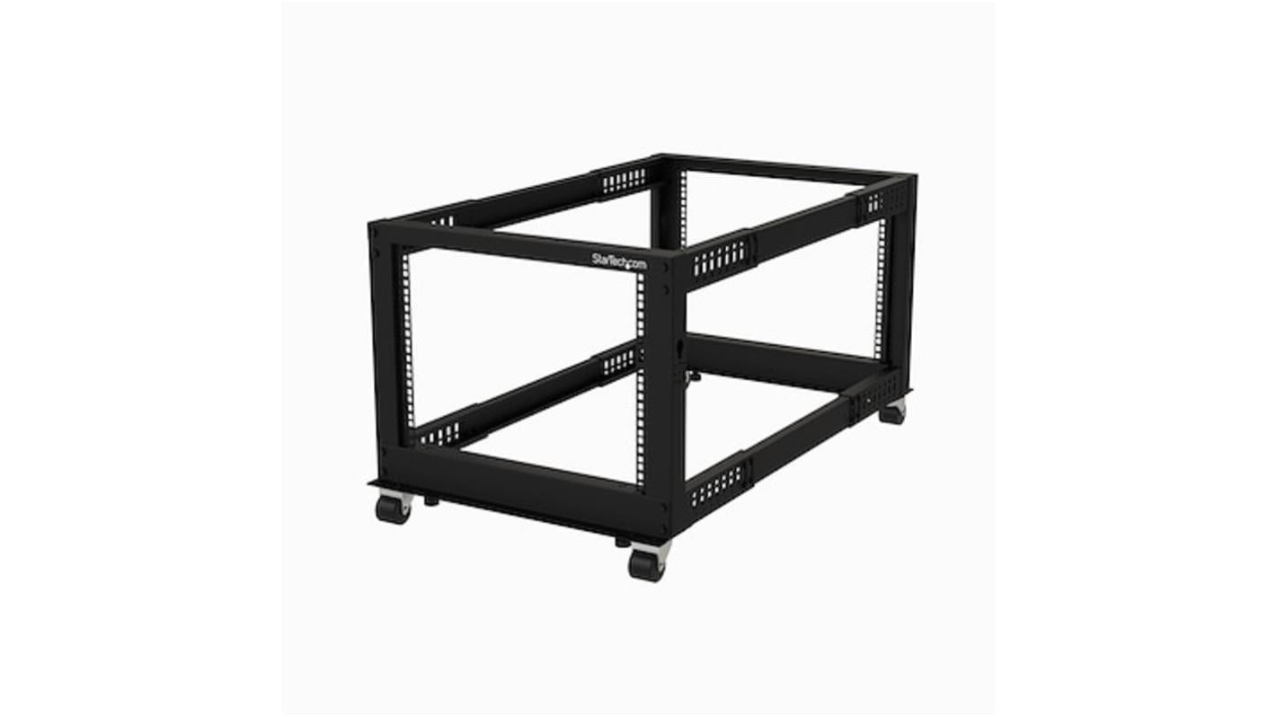 StarTech.com Black 8U Steel Server Rack , with 4-Post Frame