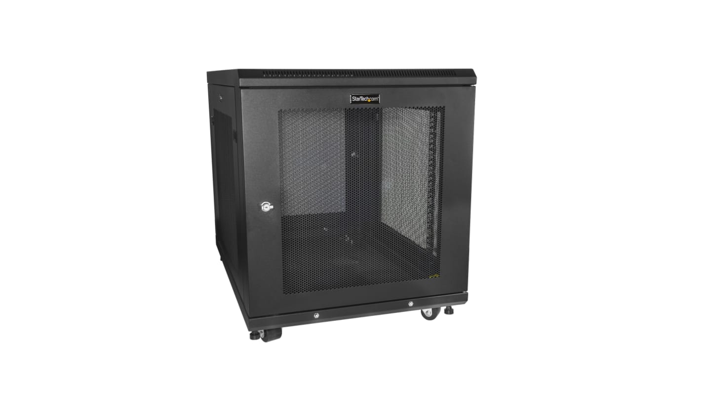 StarTech.com 19 Zoll Gehäuse, 12U, Größe Mittel 854 x 640 x 600mm Schwarz Stahl