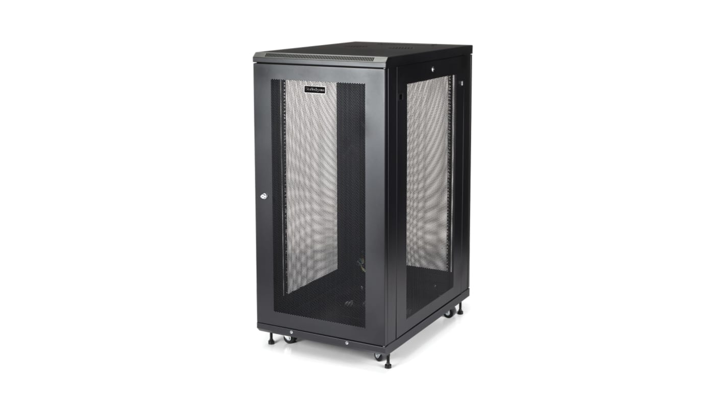 StarTech.com Black 24U Server Rack , 852 x 1172 x 600mm