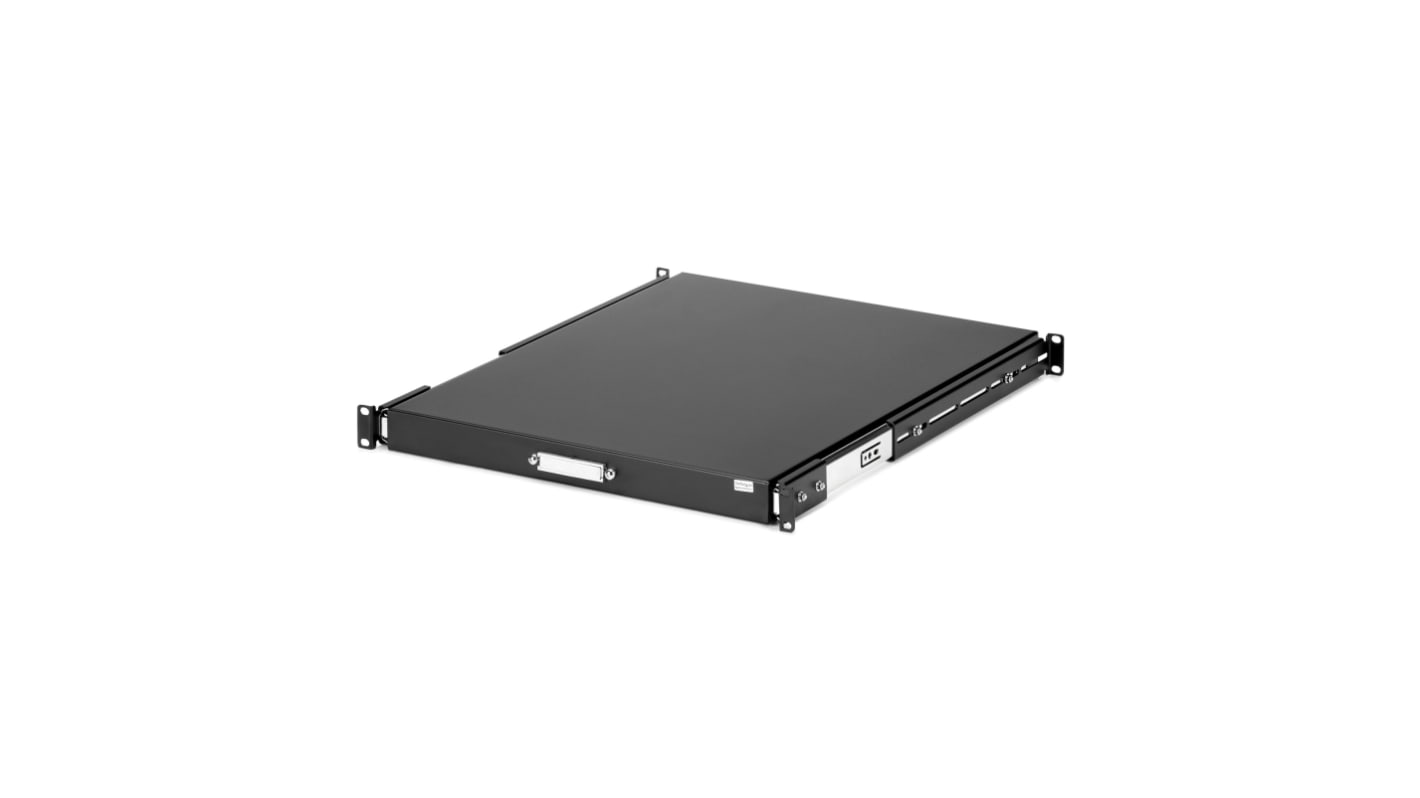 StarTech.com Black Shelf, 1U, 25kg Load, 483mm x 550mm