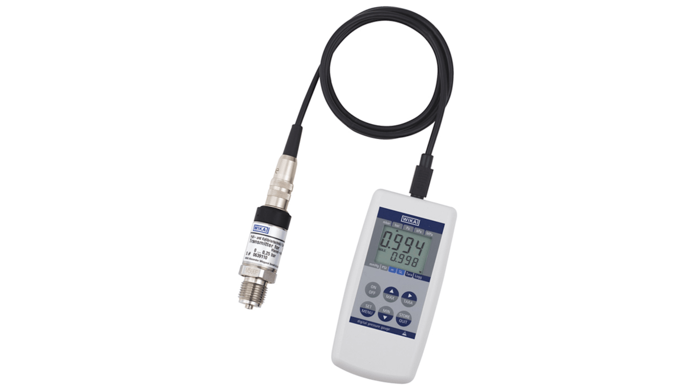 Indicatore di pressione idraulica WIKA, display LCD
