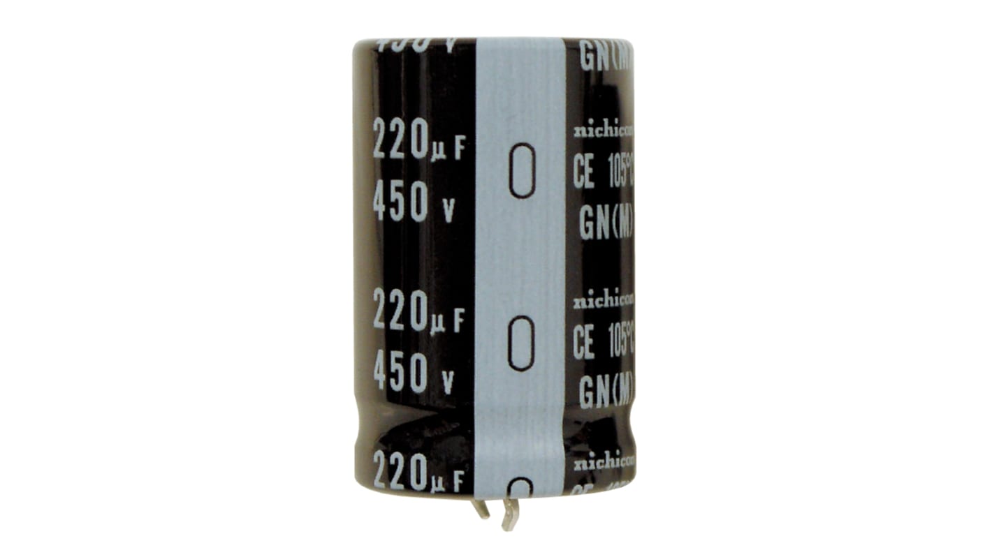 Condensateur Nichicon, Aluminium électrolytique 220μF, 450V c.c.