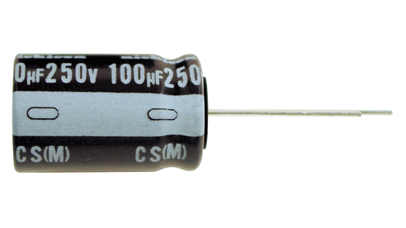 Nichicon 220μF Aluminium Electrolytic Capacitor 160V dc, Radial, Through Hole - UCS2C221MHD1TN