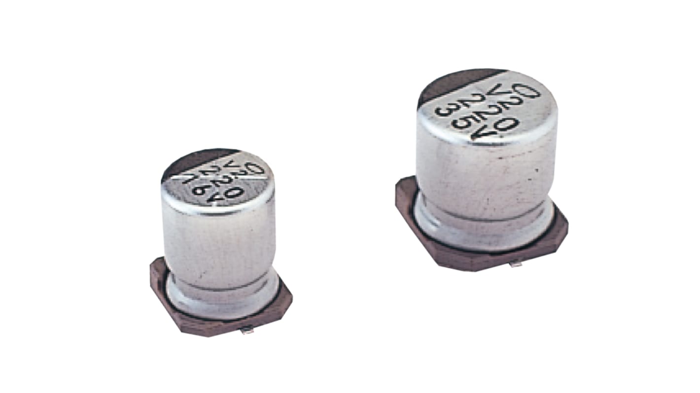 Nichicon 47μF Aluminium Electrolytic Capacitor 35V dc, Surface Mount - UUR1V470MCL6GS