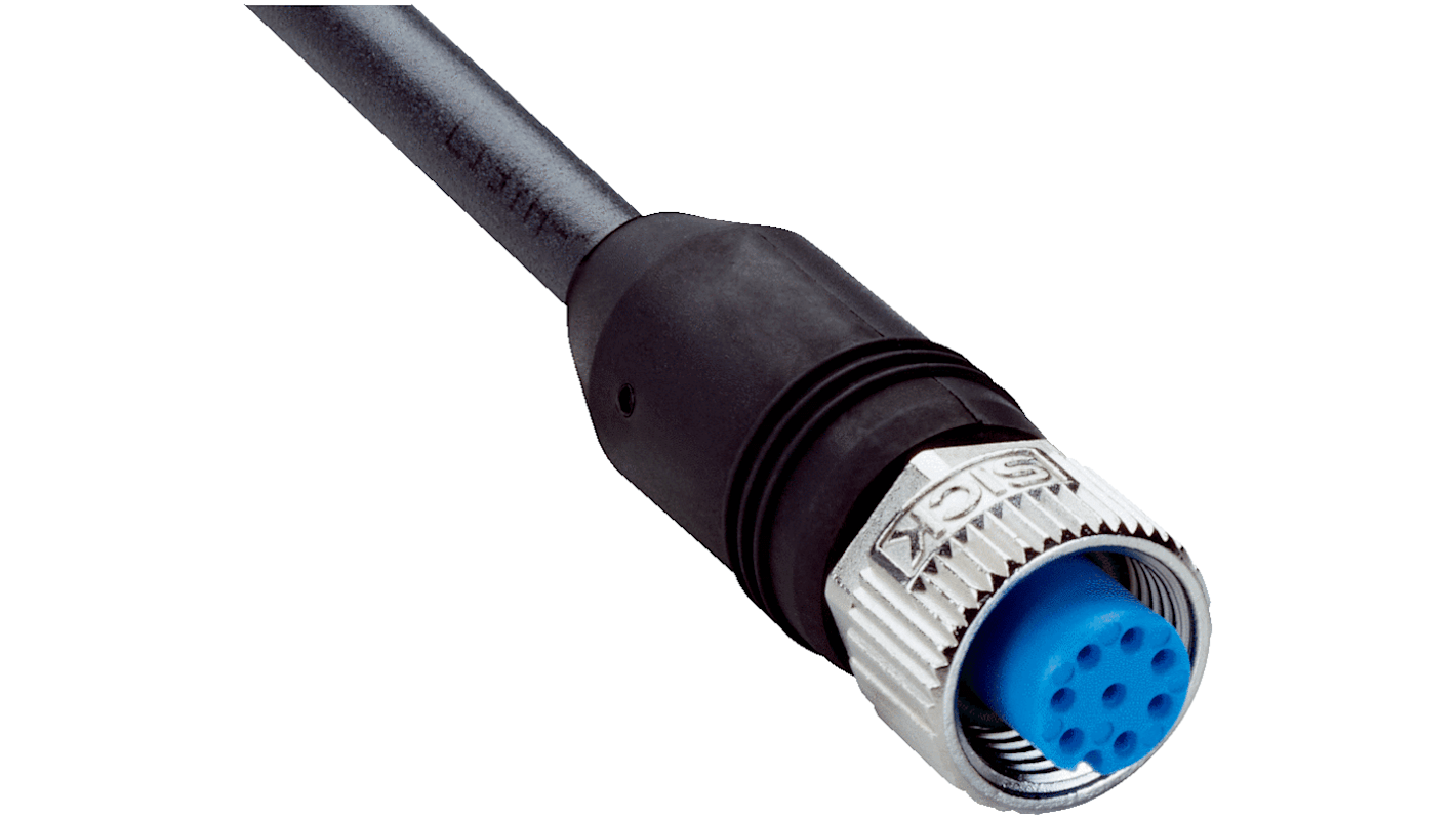 SICK Female 8 way M12 to Unterminated Sensor Actuator Cable, 5m