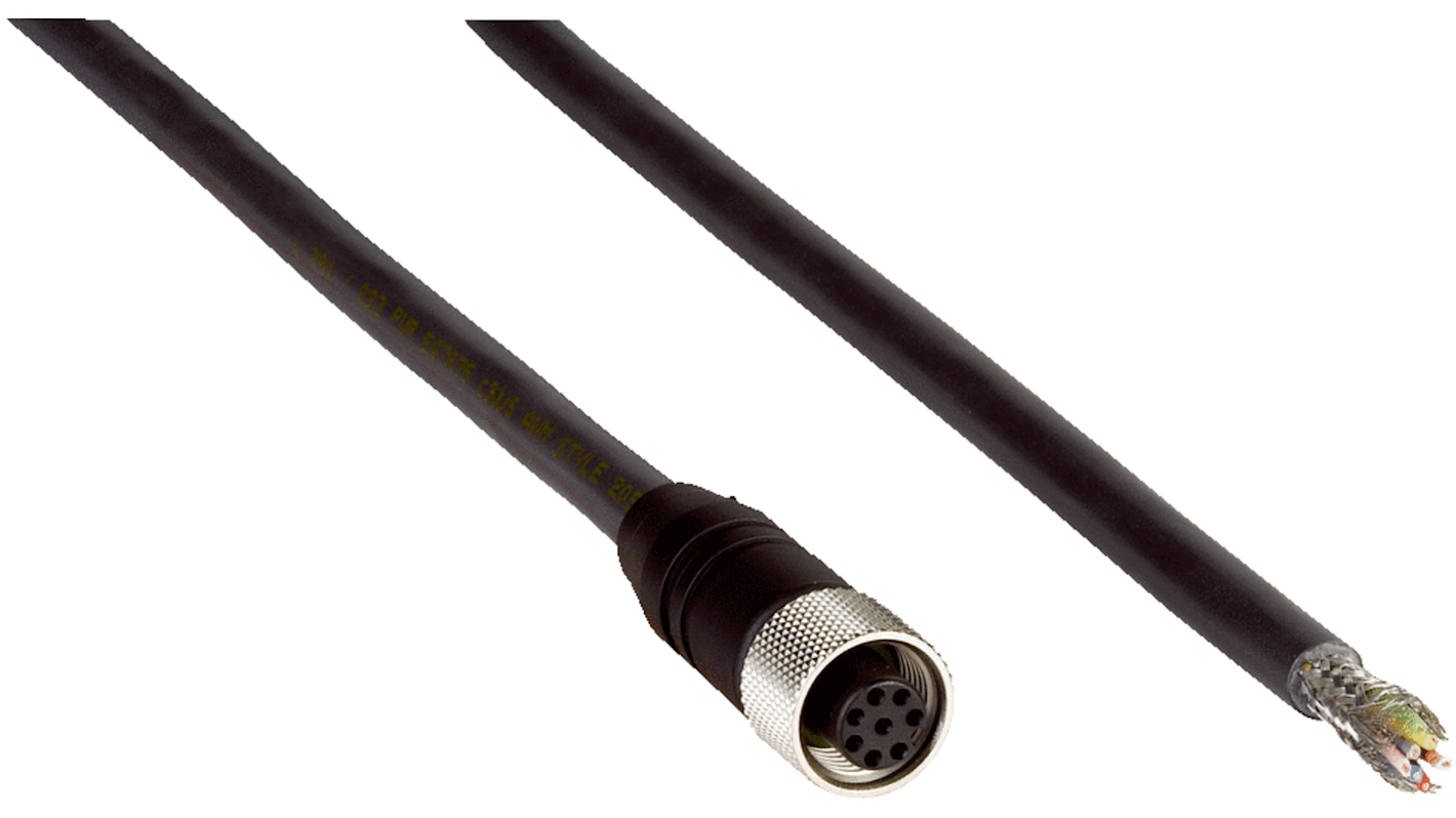 SICK Female 8 way M12 to Unterminated Sensor Actuator Cable, 5m