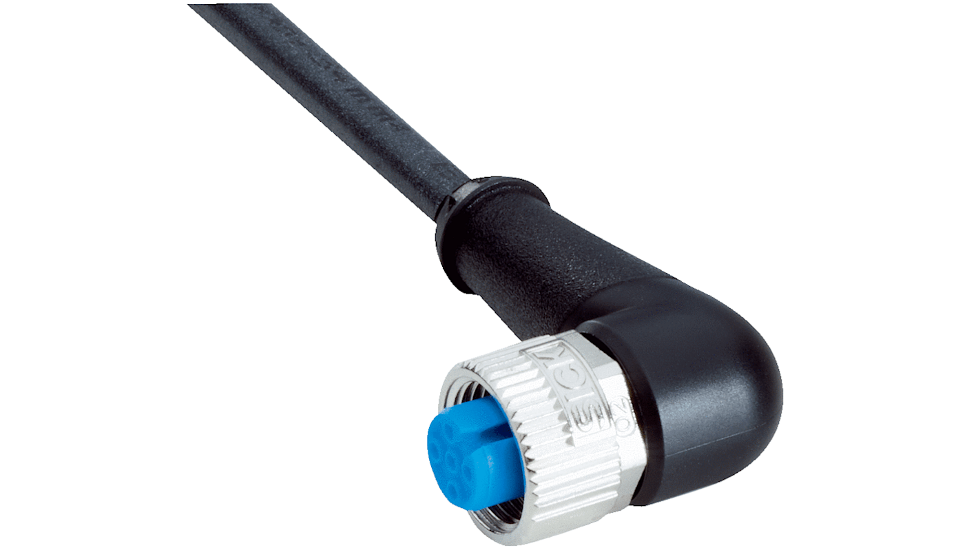 Sick Female 4 way M12 to Unterminated Sensor Actuator Cable, 5m