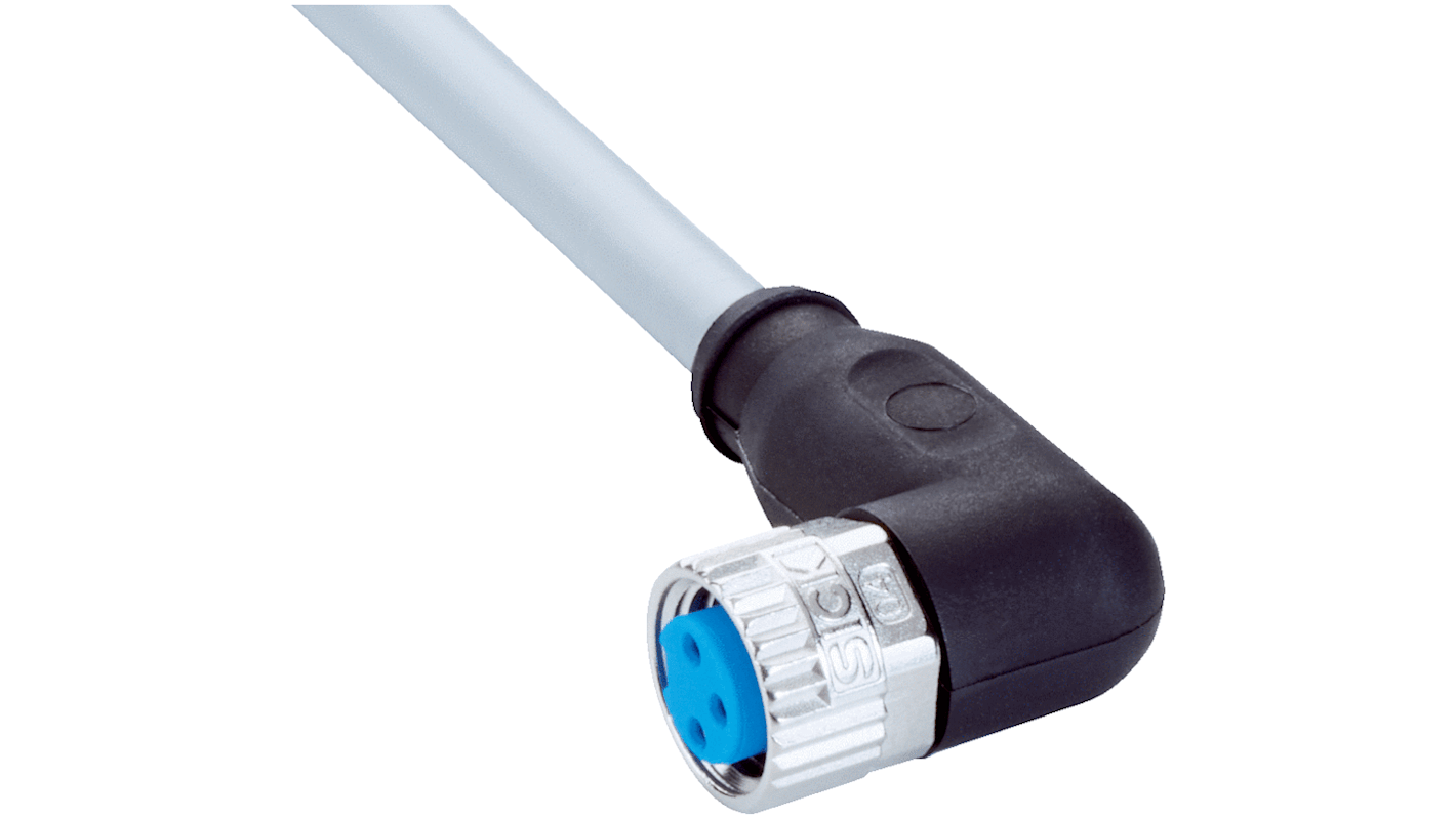 SICK Female 3 way M8 to Unterminated Sensor Actuator Cable, 2m