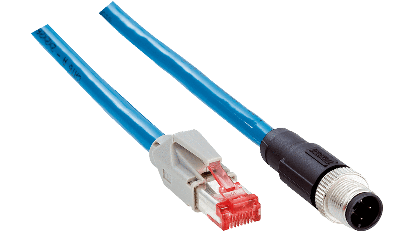 Sick YM2D24 Ethernetkabel Cat.5, 20m Patchkabel, A M12 Stecker, B RJ45