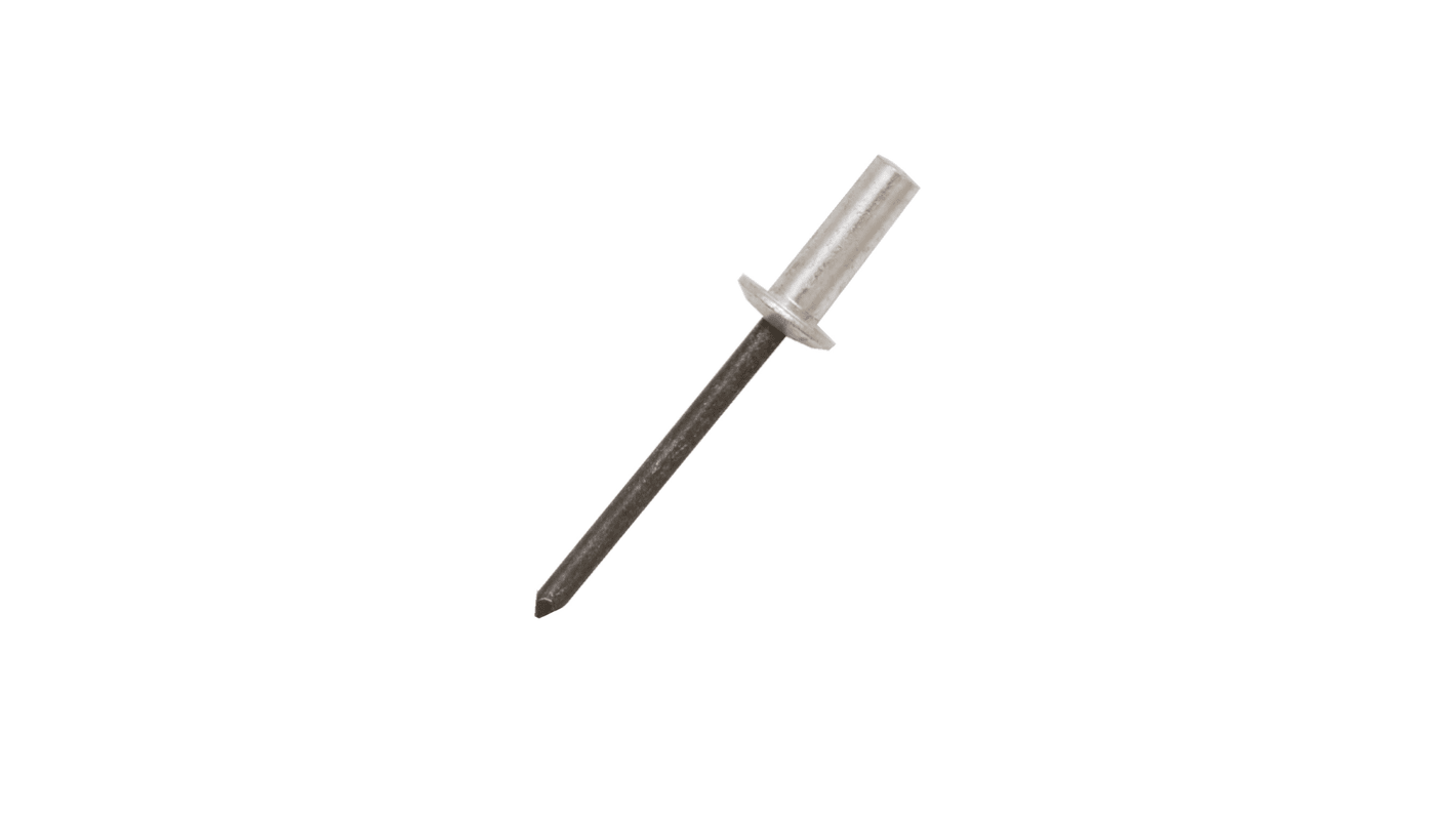 Nýt, délka nýtu: 8mm, Stříbrná, Prostý Ocel Utěsněný slepý nýt, průměr nýtu: 4.8mm