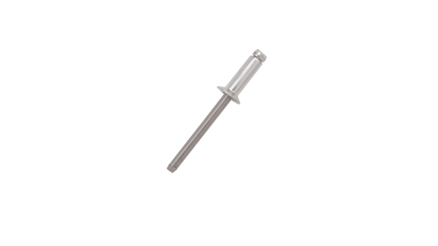 Nýt, délka nýtu: 14mm, Stříbrná, Prostý Ocel Slepý, průměr nýtu: 4mm