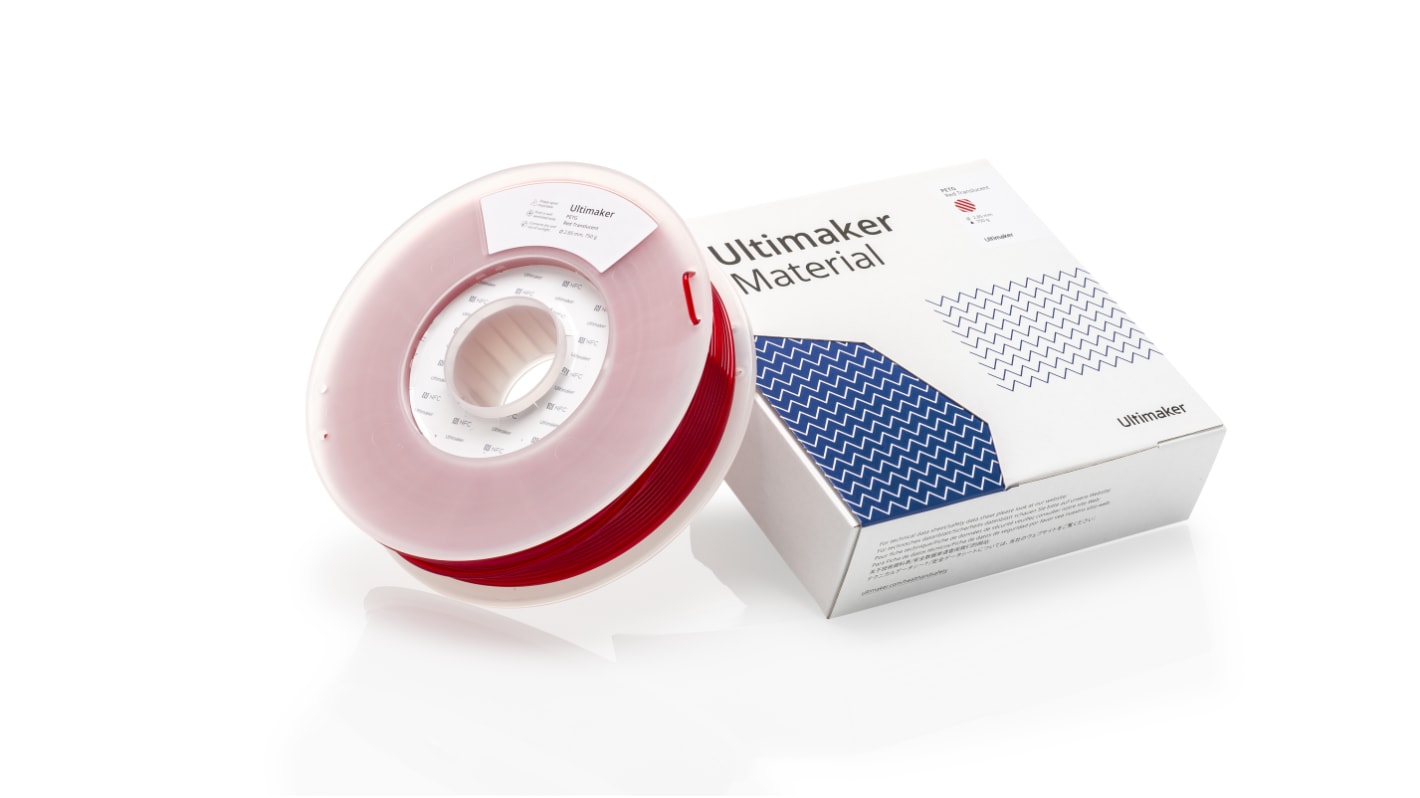 Ultimaker 2.85mm Red PET-G 3D Printer Filament, 750g