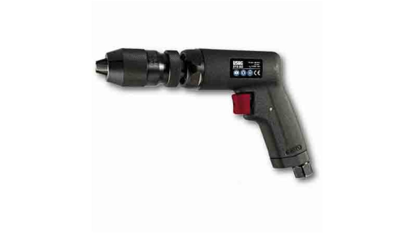 Trapano pneumatico Usag, mandrino 10mm, ingresso aria 1/4poll, velocità 2800 r/min