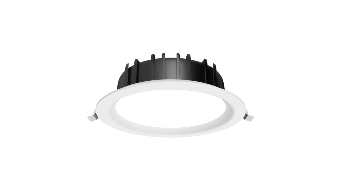Faretto da incasso LED, 220 → 240 V, 24 W, 170 x 58 mm, col. Bianco