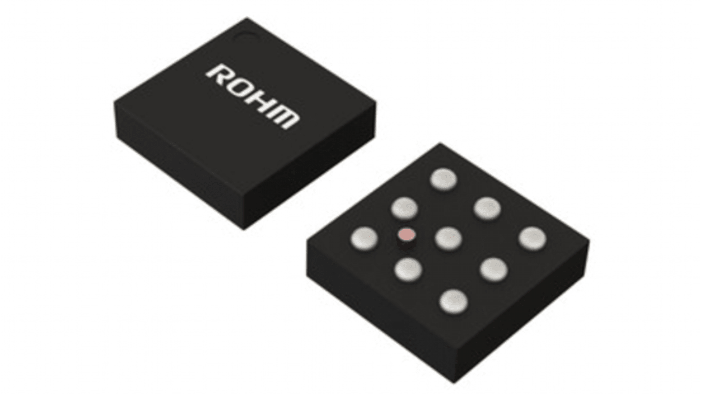 ROHM 扬声器放大器, 0.9W, 9针, 贴片安装, VCSP50L1, 2.5 → 5.5 V, 250kHz