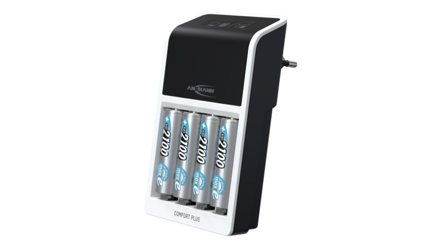 Ansmann 1001-0094-520 Battery Charger For NiMH 9V, AA, AAA 4 Cell with EU plug