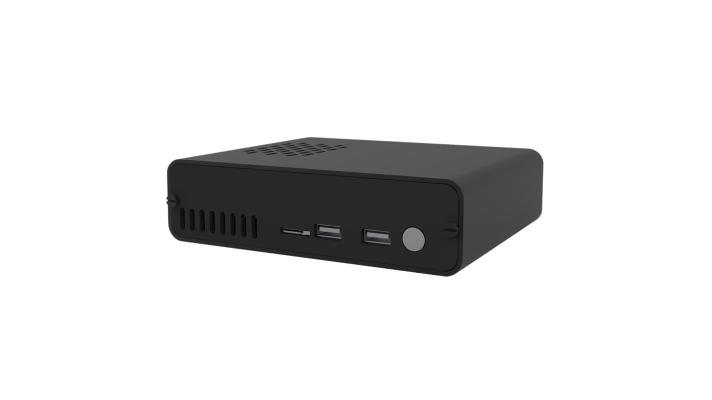 Okdo 树莓派外壳, 外部尺寸150 x 122 x 40mm, 黑色, 用于Raspberry Pi 4.