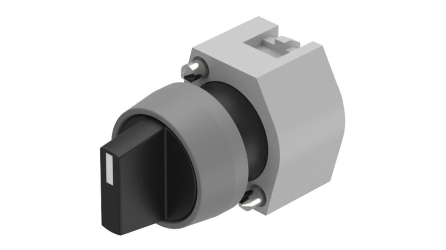 EAO 74 Series Series 3 Position Selector Switch Head, 22.3mm Cutout